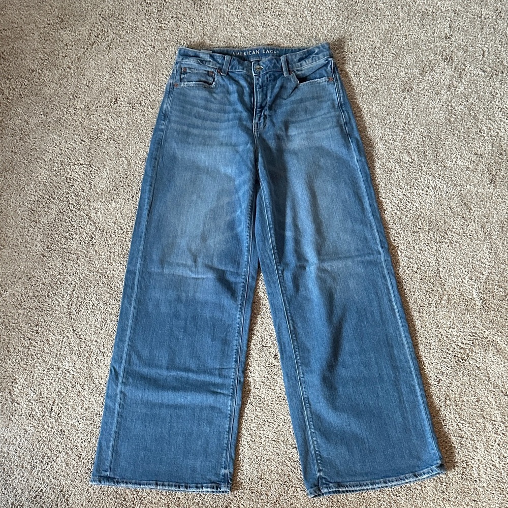 American Eagle Outfitters Women's Flare Blue Jeans
